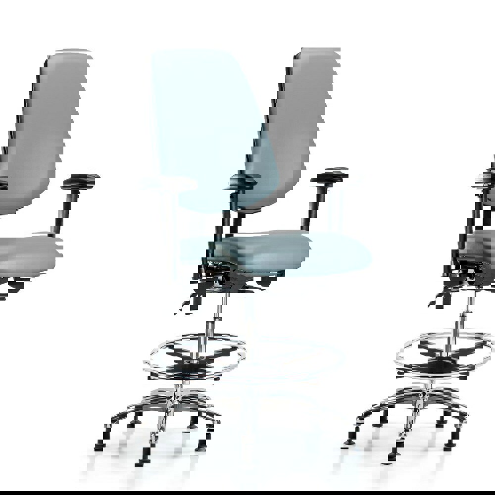 Task Chair: Vinyl, Storm