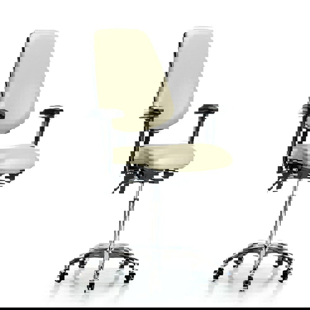 Task Chair: Vinyl, Adobe White