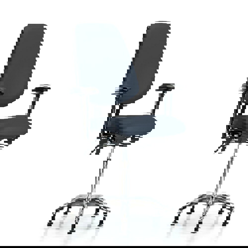 Task Chair: Vinyl, Imperial Blue