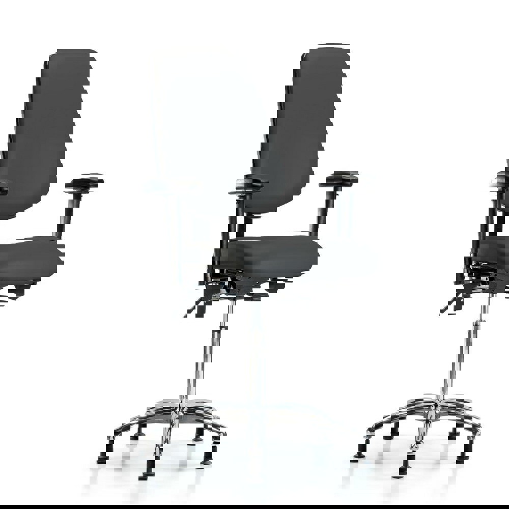 Task Chair: Vinyl, Charcoal