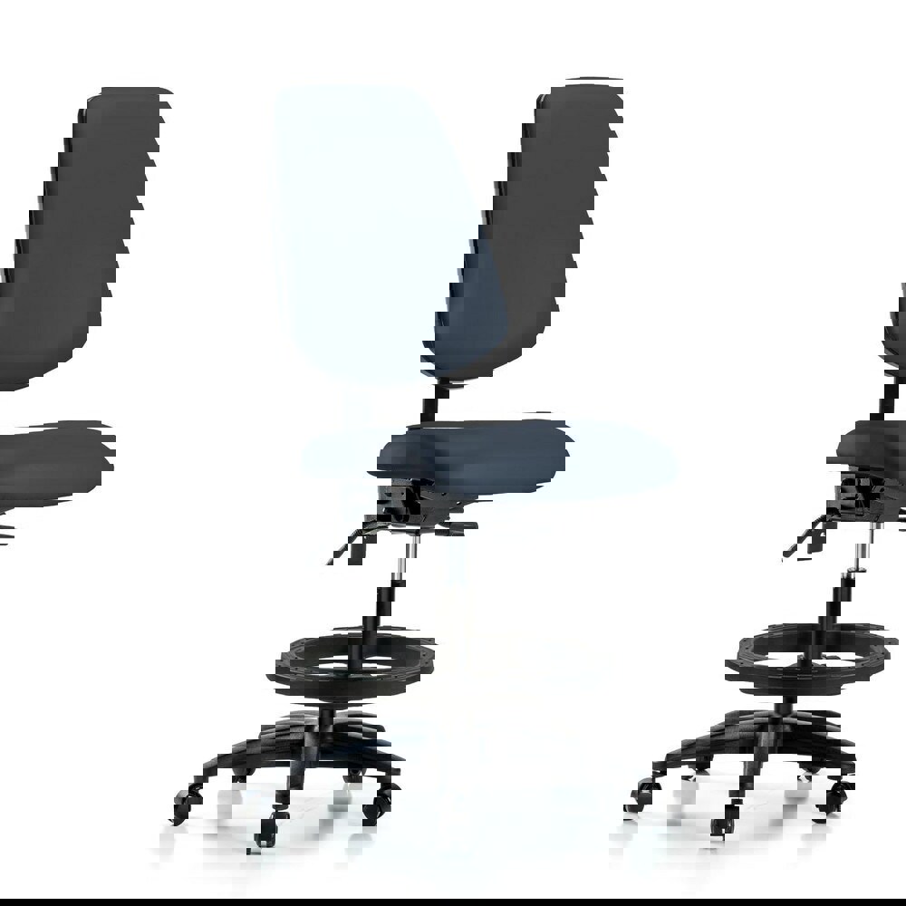 Task Chair: Vinyl, Imperial Blue