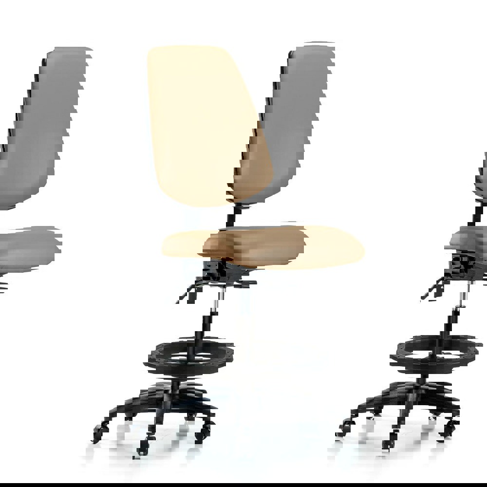 Task Chair: Vinyl, Taupe