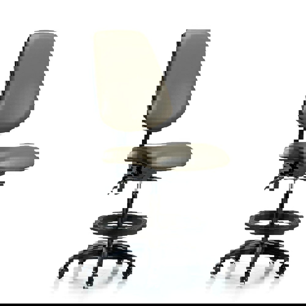 Task Chair: Vinyl, Taupe