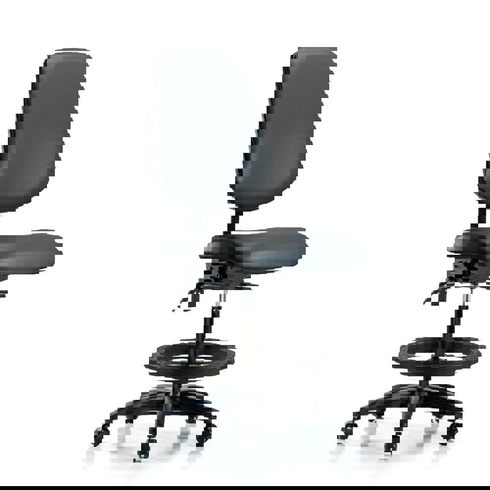 Task Chair: Vinyl, Carbon