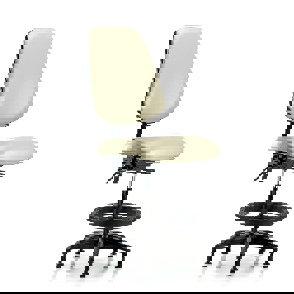 Task Chair: Vinyl, Adobe White