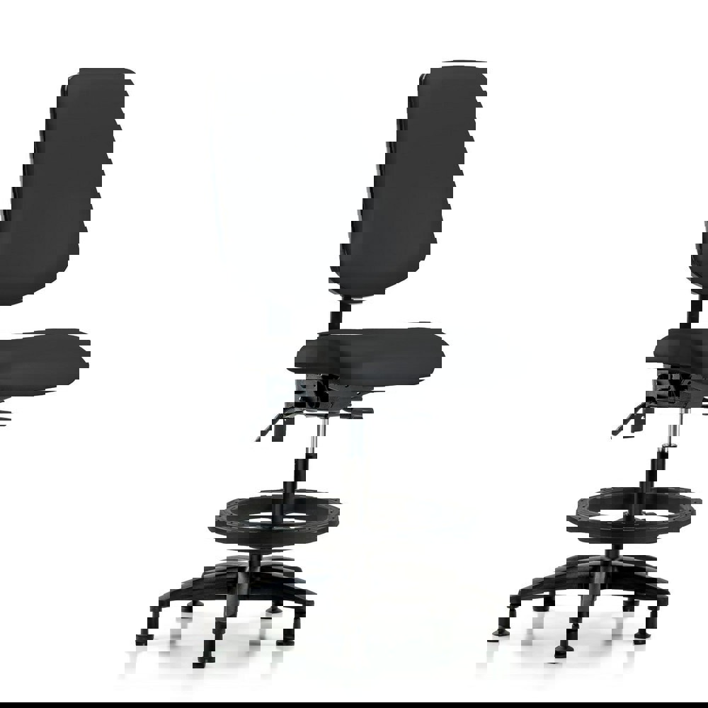 Task Chair: Vinyl, Black