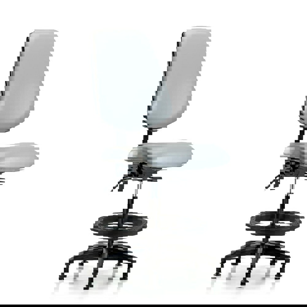 Task Chair: Vinyl, Dove