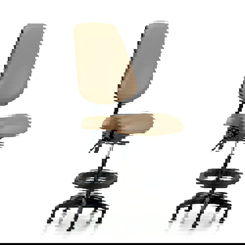 Task Chair: Vinyl, Taupe