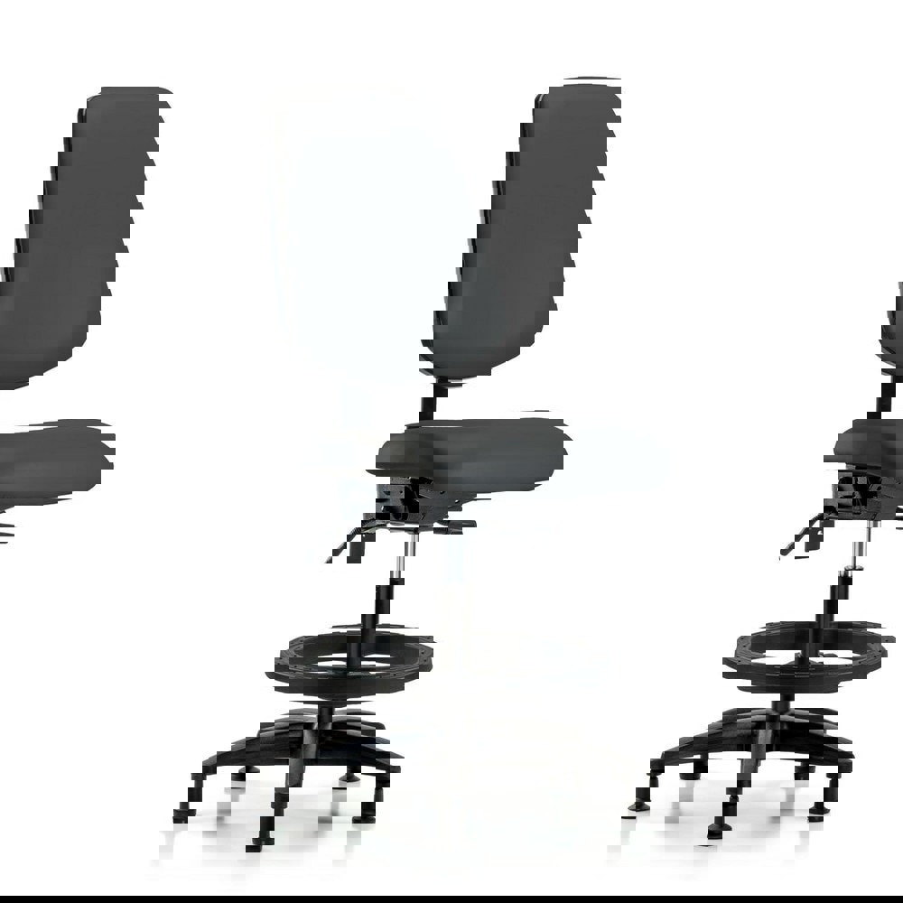 Task Chair: Vinyl, Charcoal