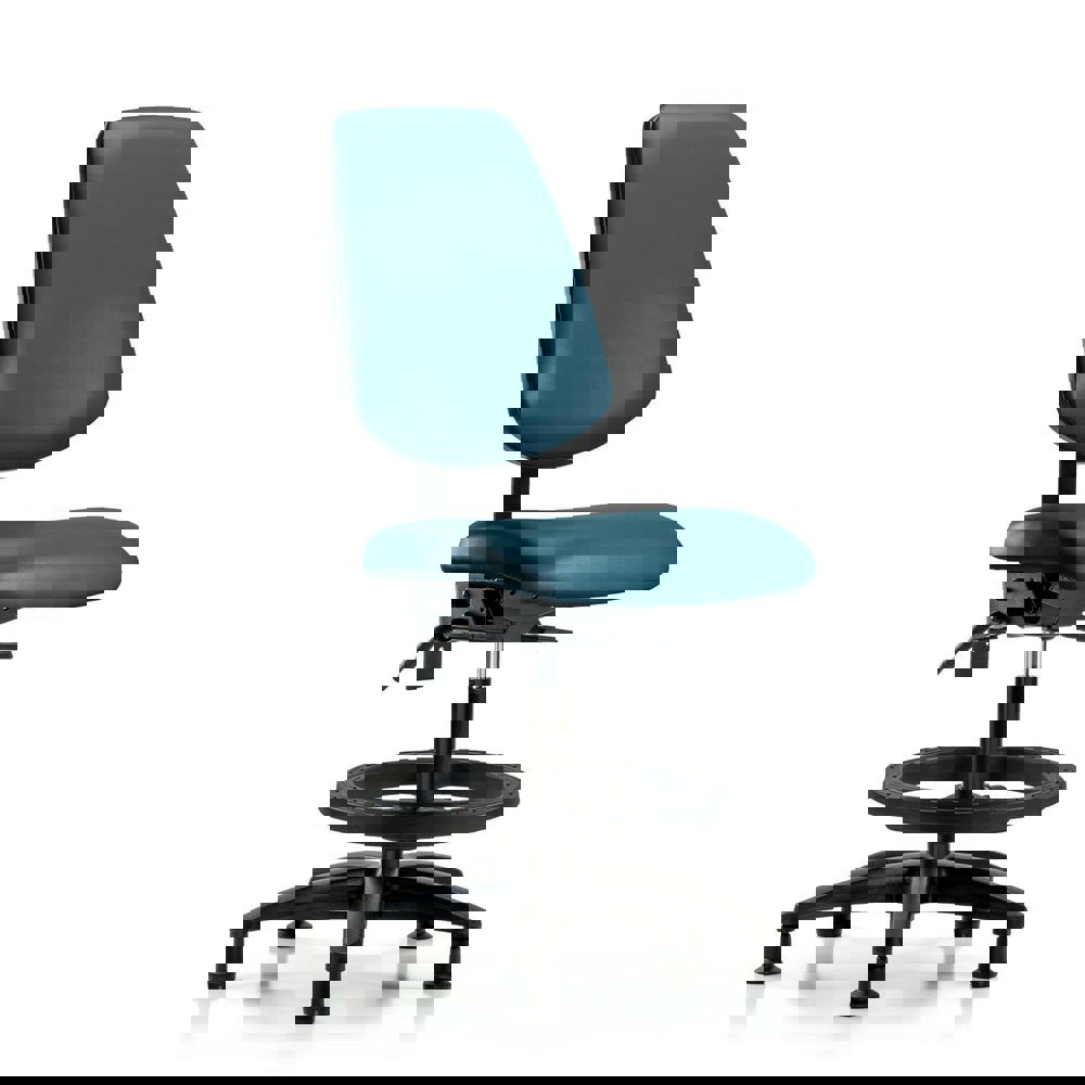 Task Chair: Vinyl, Marine Blue