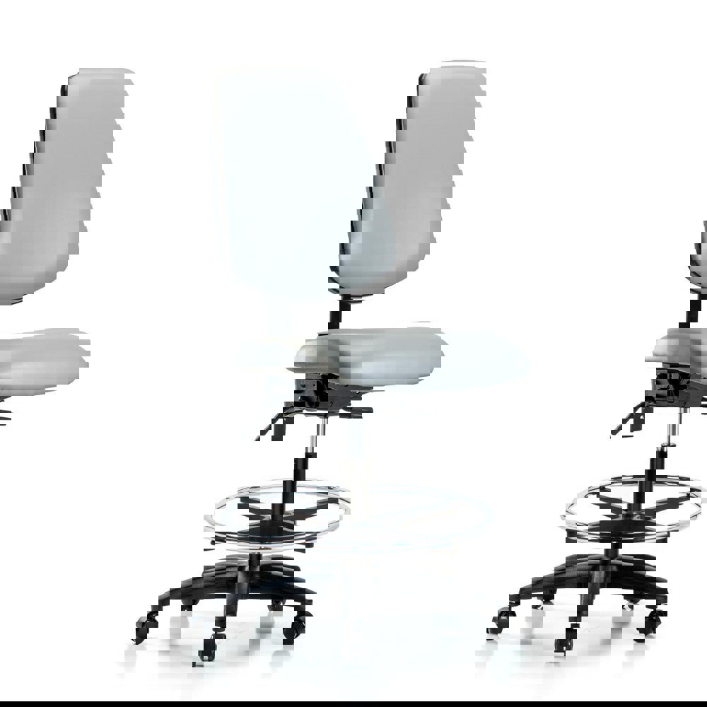 Task Chair: Vinyl, Dove