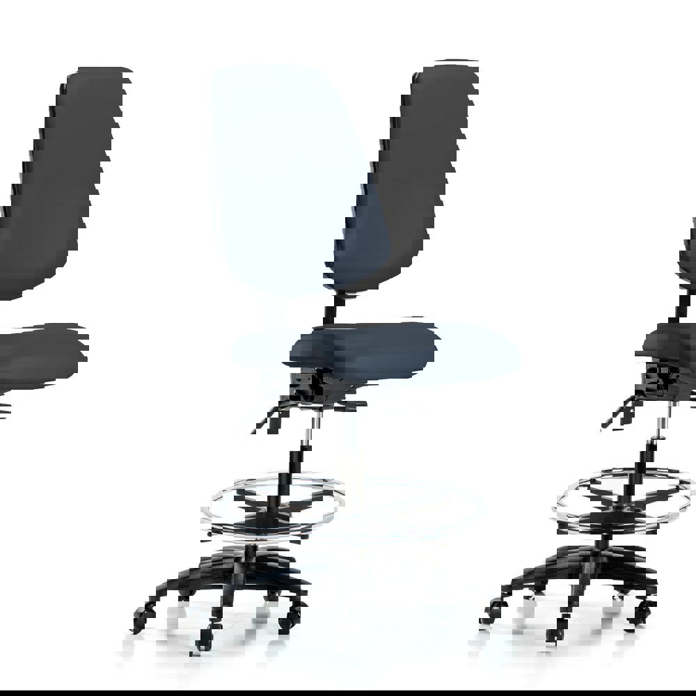 Task Chair: Vinyl, Imperial Blue