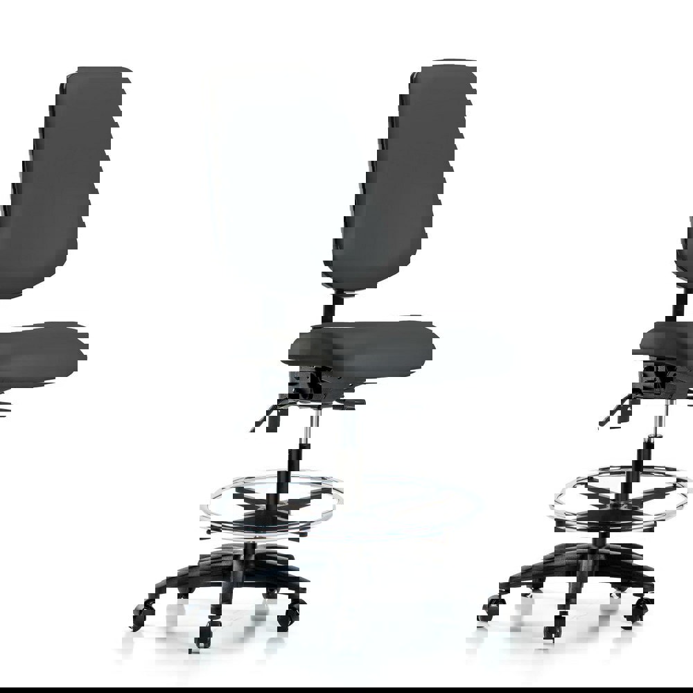 Task Chair: Vinyl, Charcoal