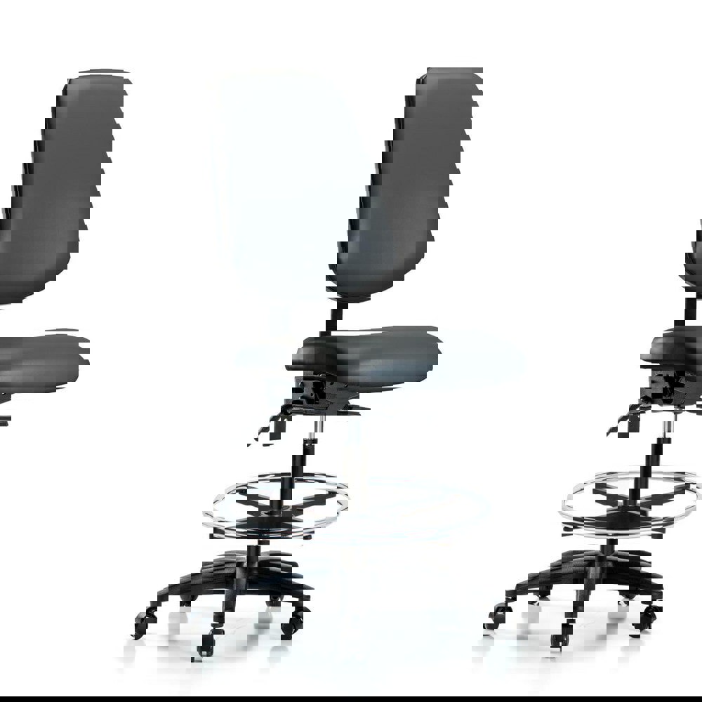 Task Chair: Vinyl, Carbon