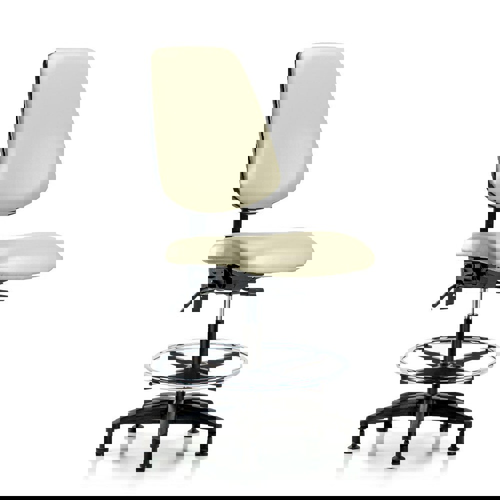 Task Chair: Vinyl, Adobe White