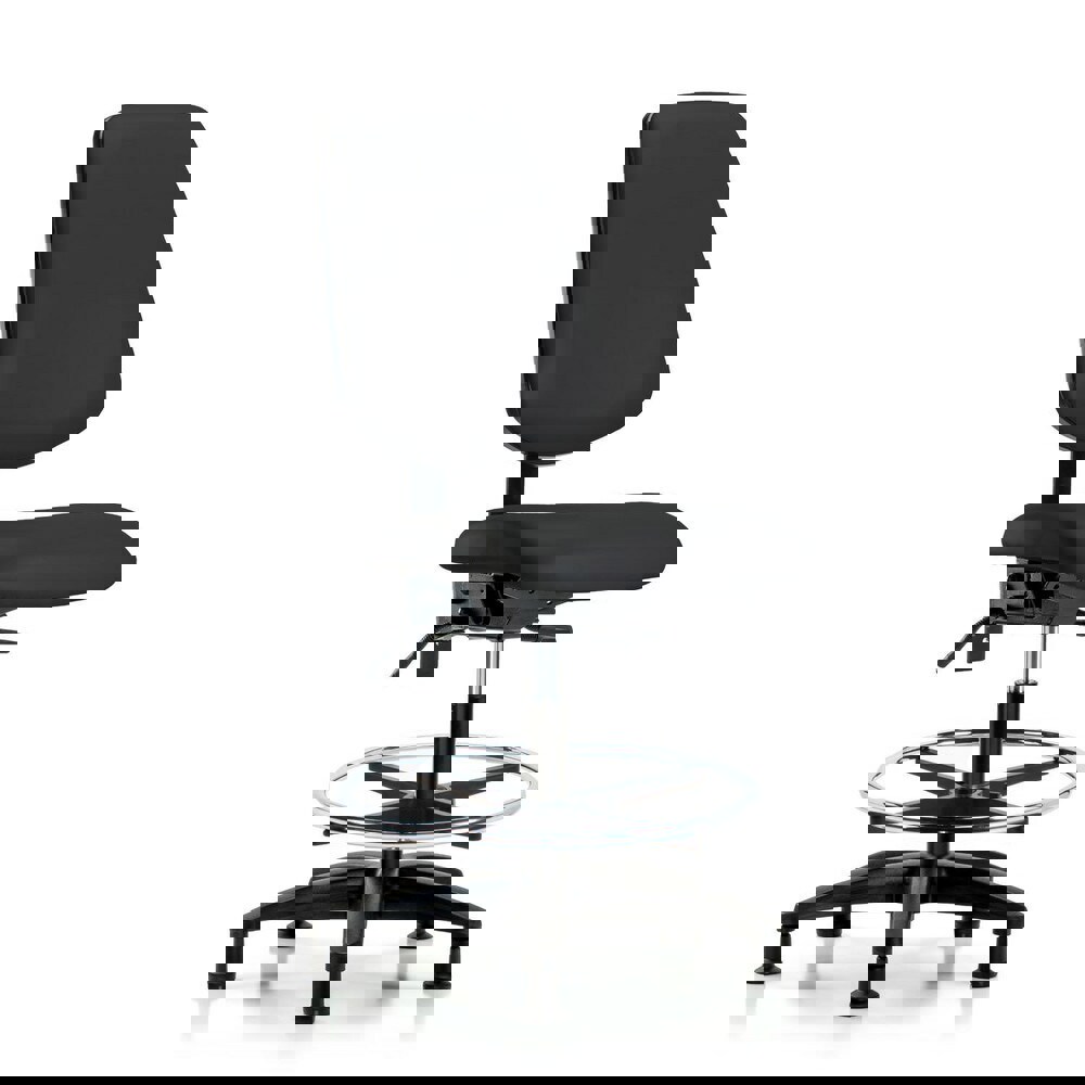 Task Chair: Vinyl, Black