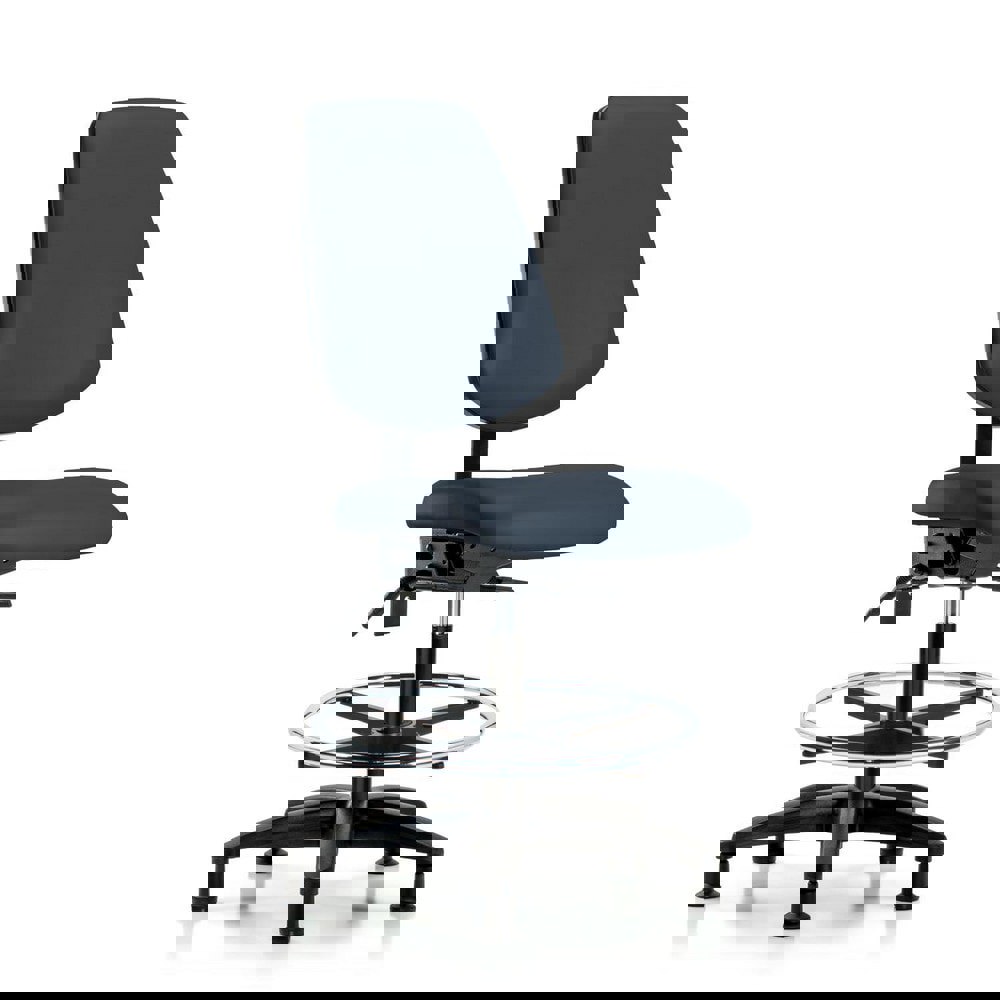 Task Chair: Vinyl, Imperial Blue