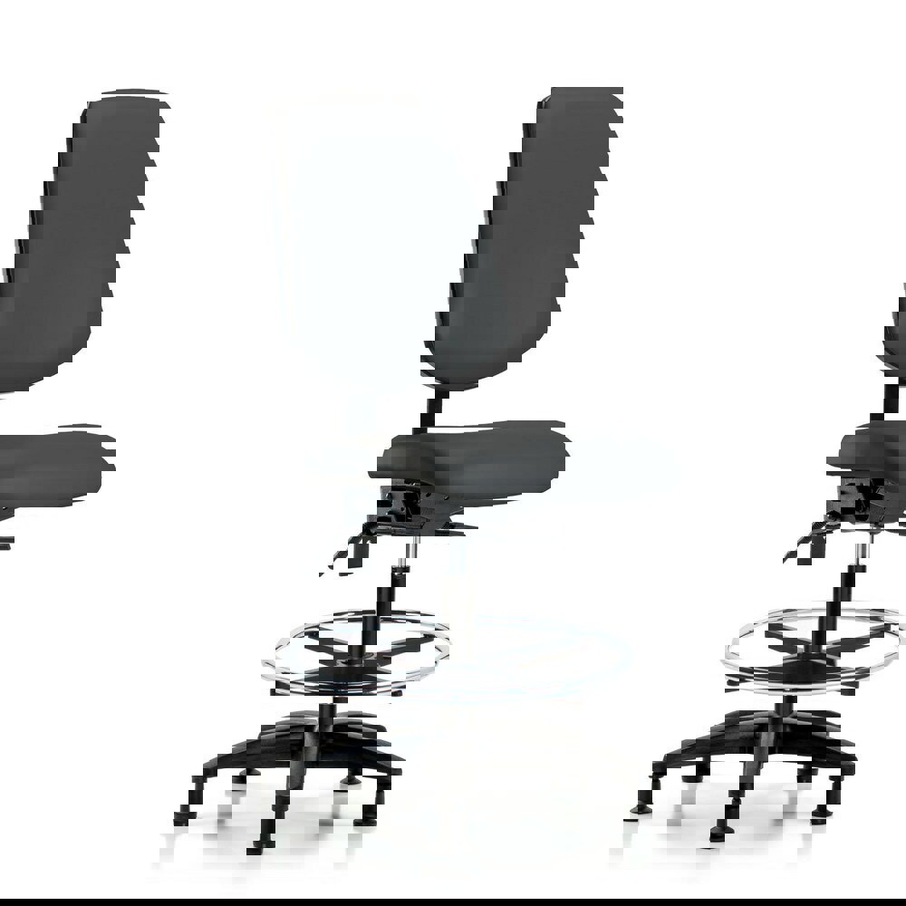 Task Chair: Vinyl, Charcoal