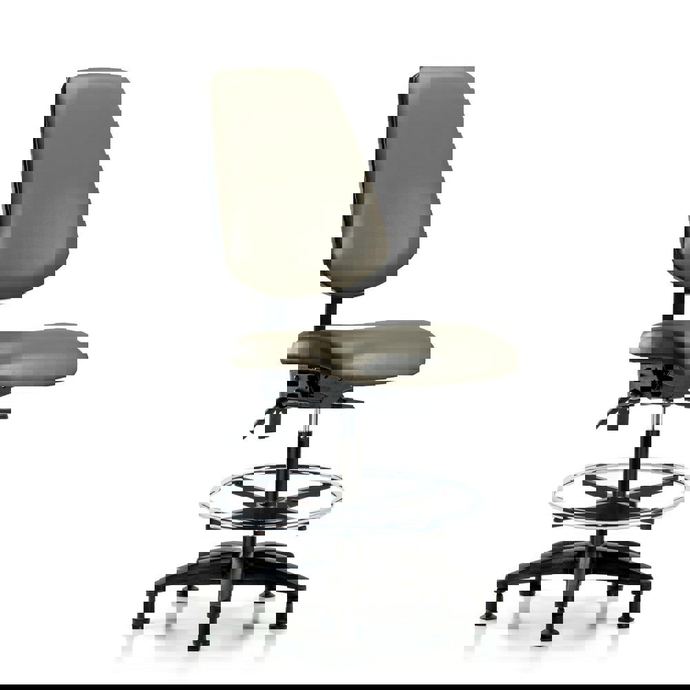 Task Chair: Vinyl, Taupe