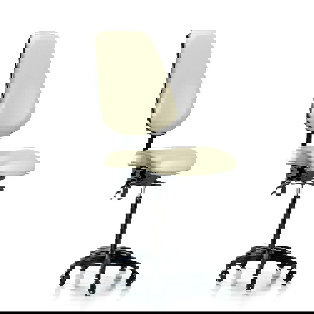 Task Chair: Vinyl, Adobe White