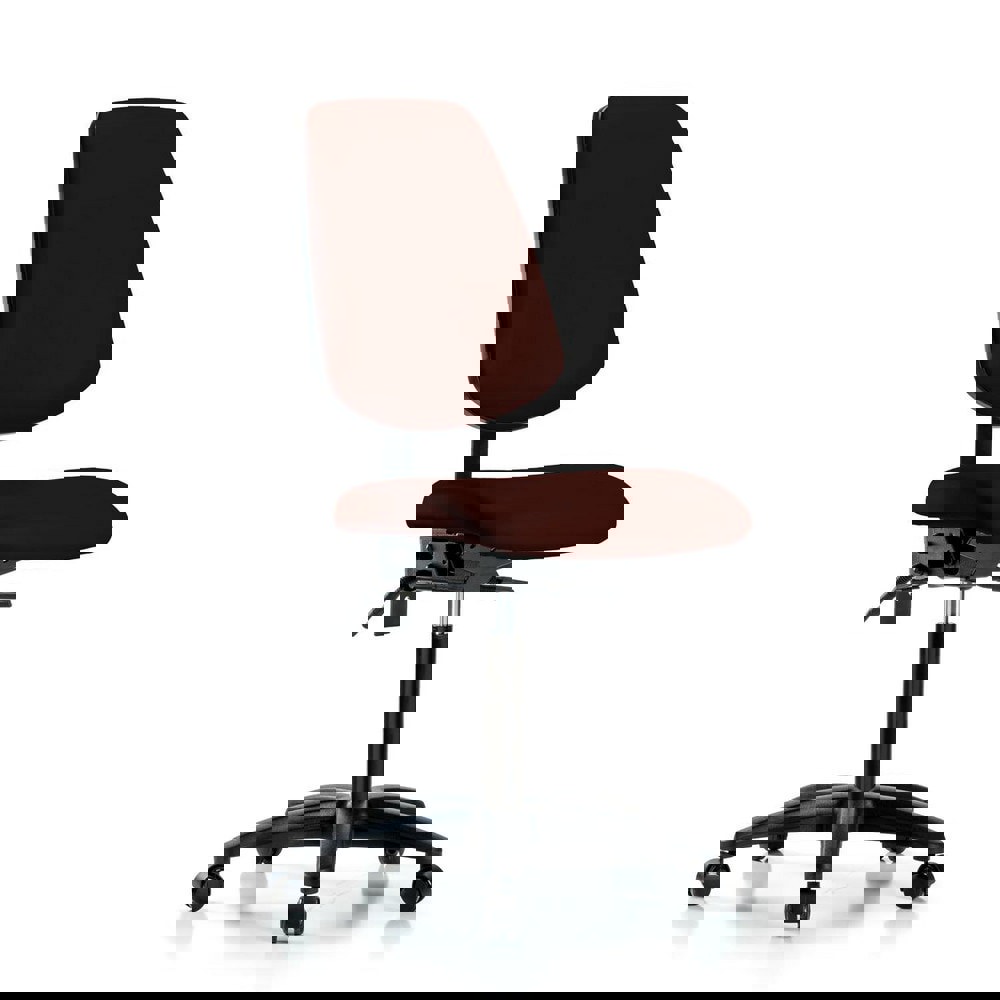 Task Chair: Vinyl, Burgundy