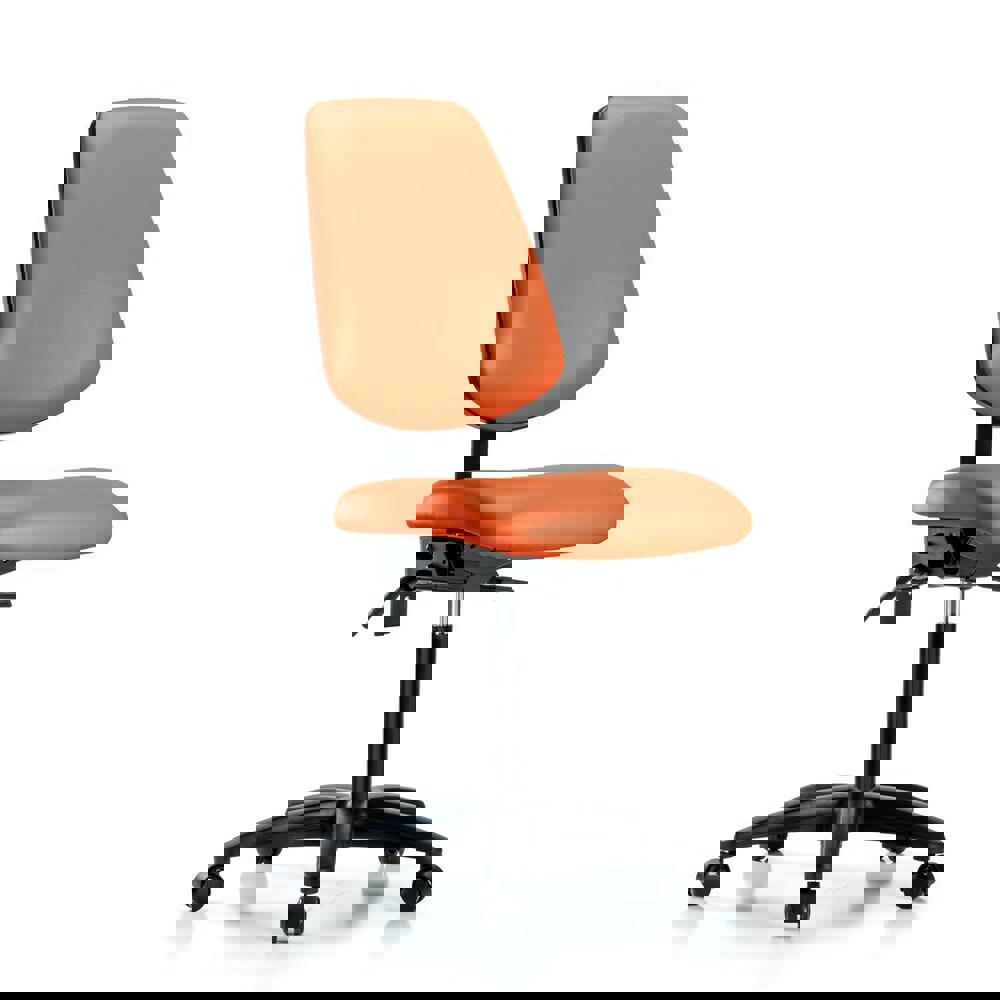 Task Chair: Vinyl, Orange Kist