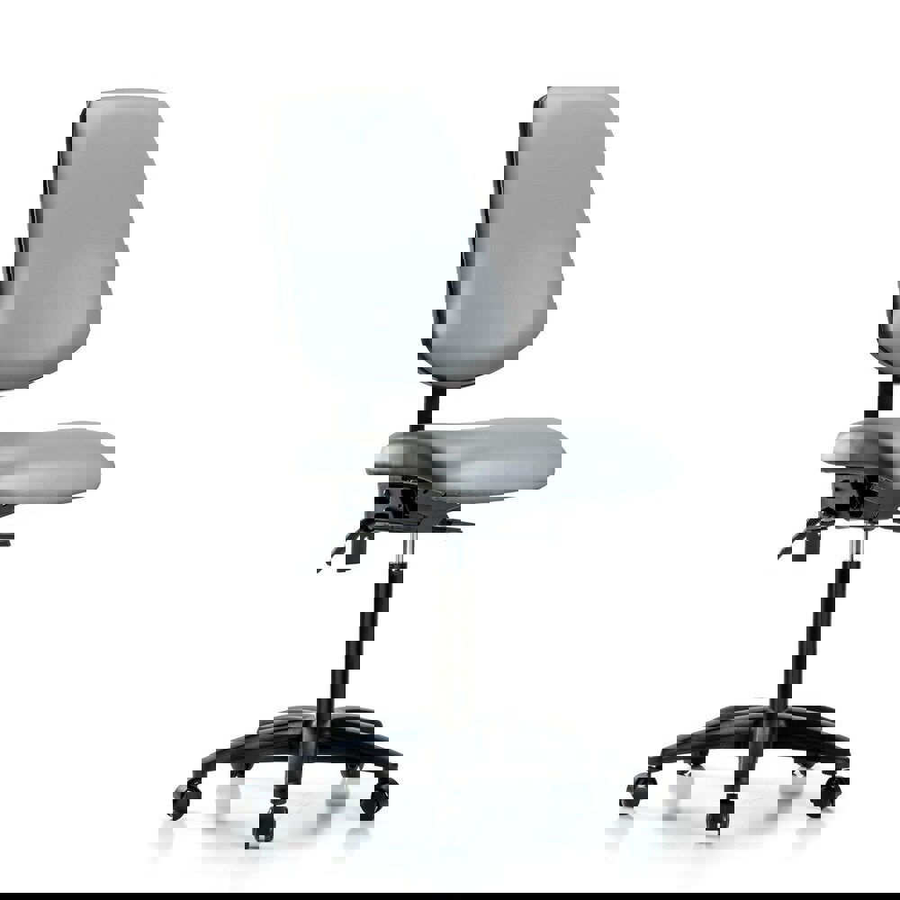 Task Chair: Vinyl, Sterling