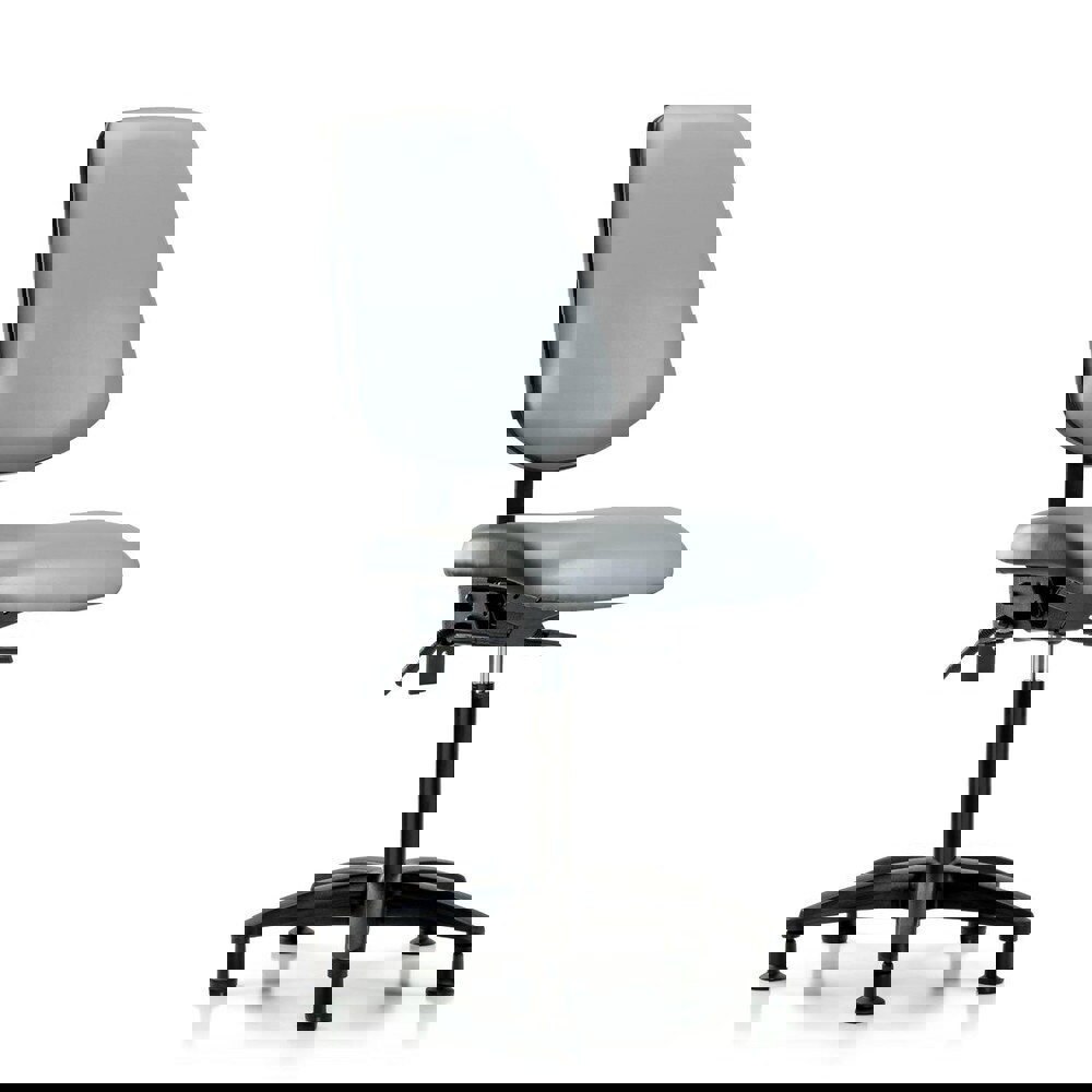 Task Chair: Vinyl, Sterling