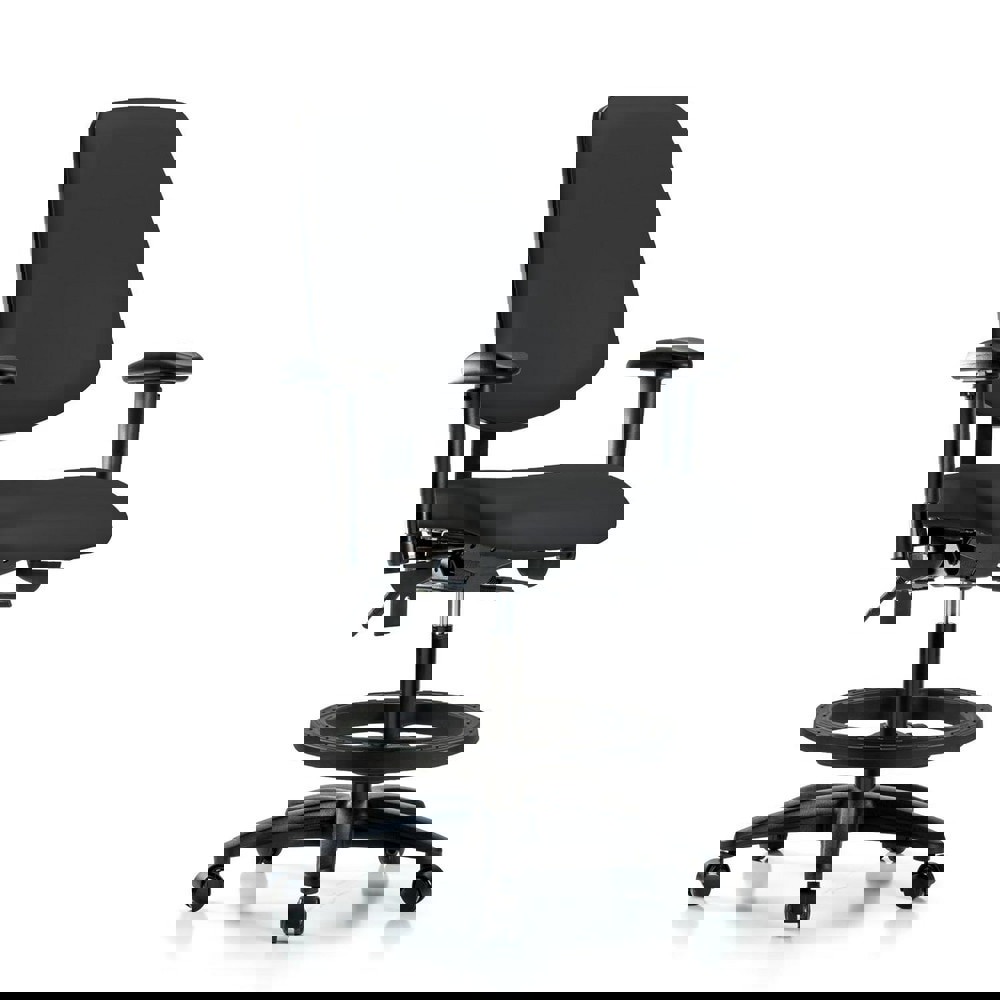 Task Chair: Vinyl, Black