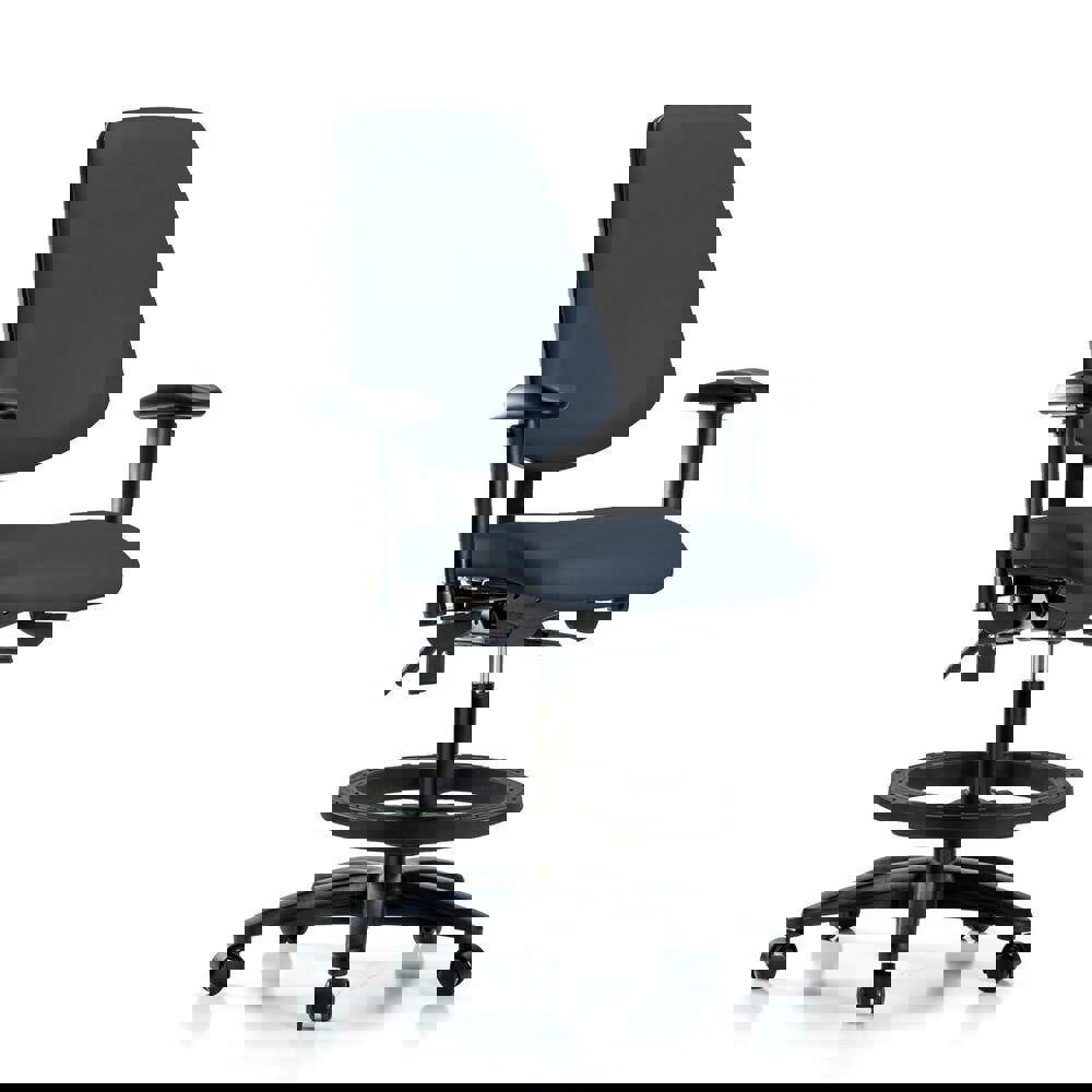 Task Chair: Vinyl, Imperial Blue