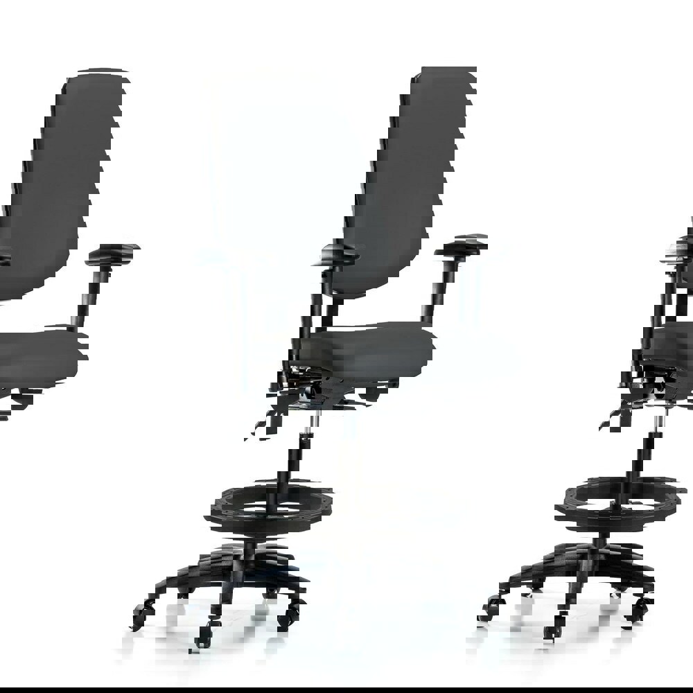 Task Chair: Vinyl, Charcoal