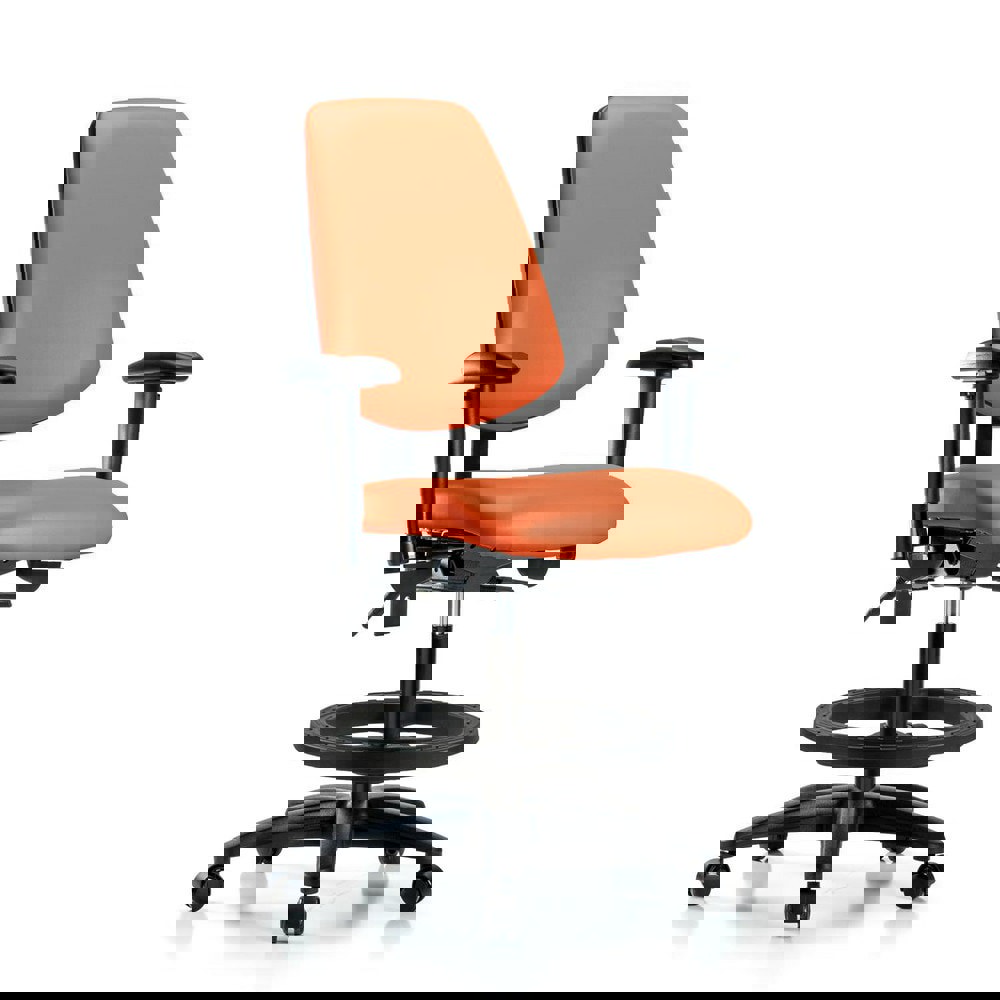 Task Chair: Vinyl, Orange Kist