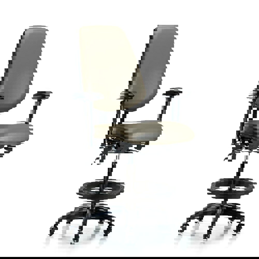 Task Chair: Vinyl, Taupe