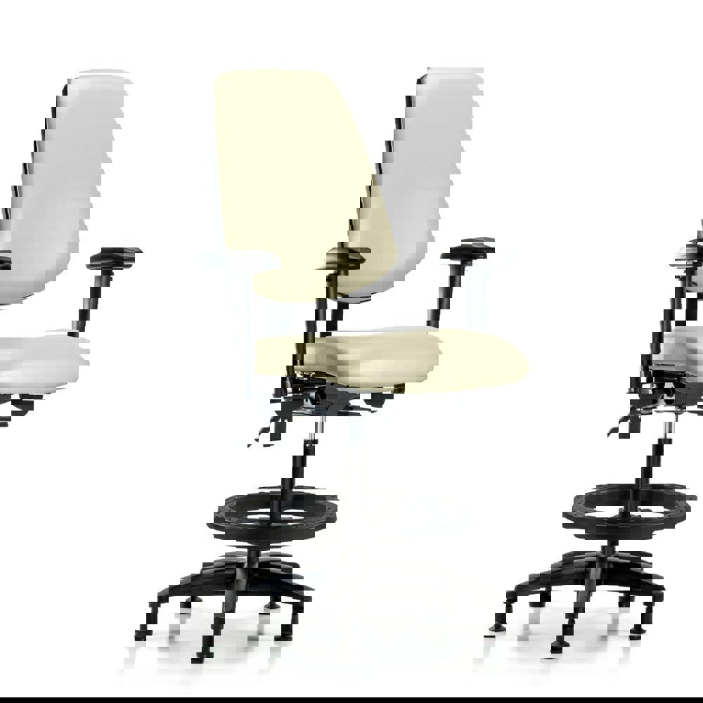 Task Chair: Vinyl, Adobe White