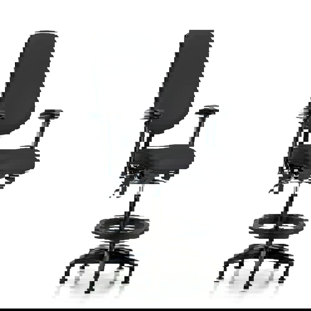 Task Chair: Vinyl, Black