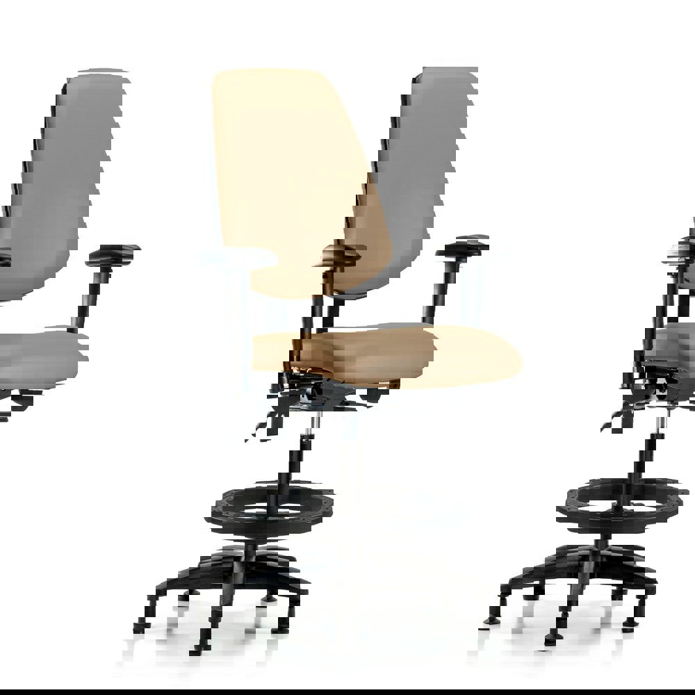 Task Chair: Vinyl, Taupe