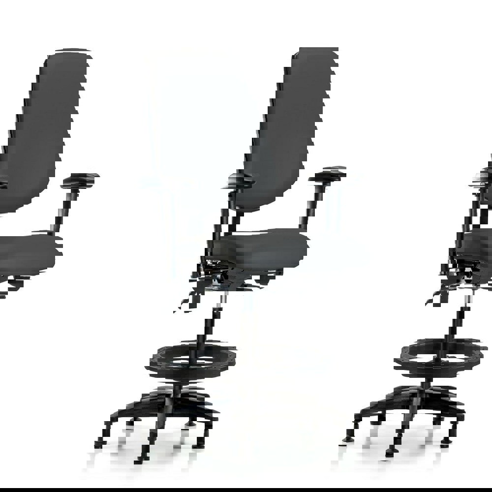 Task Chair: Vinyl, Charcoal