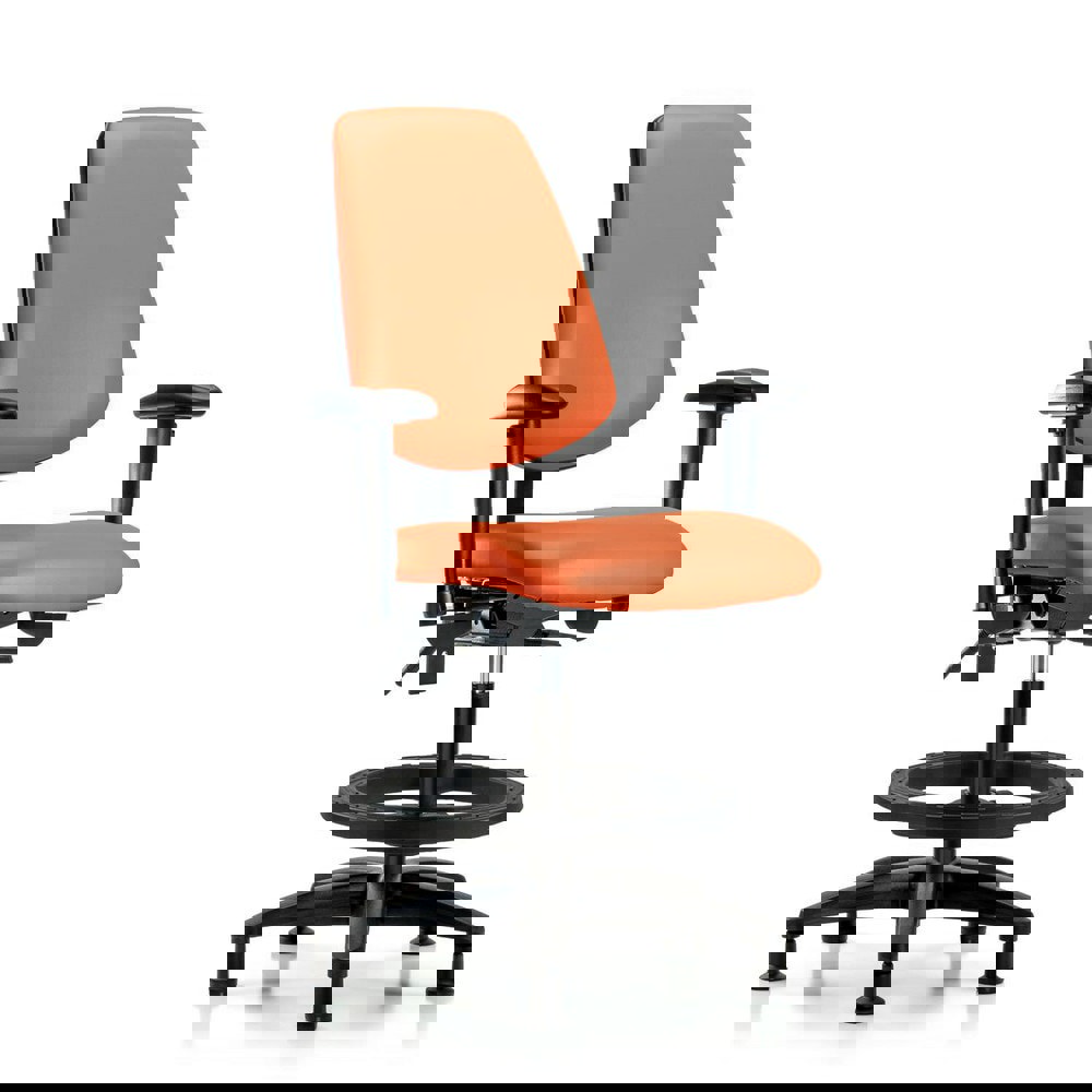 Task Chair: Vinyl, Orange Kist