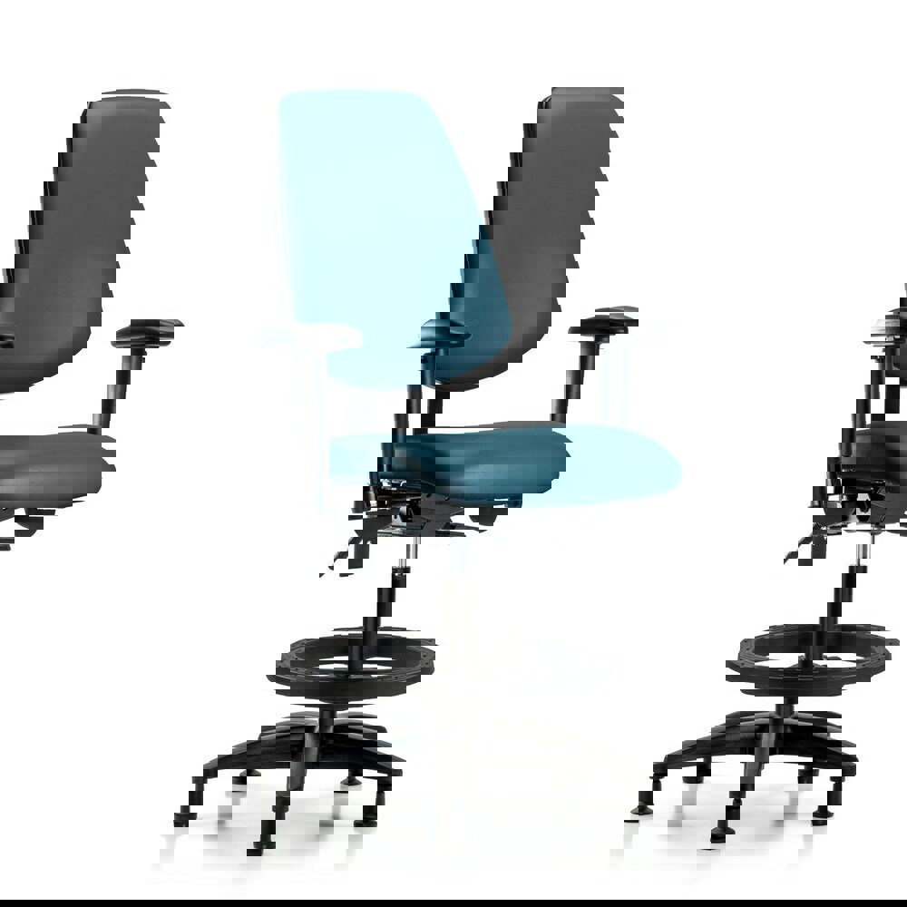 Task Chair: Vinyl, Marine Blue