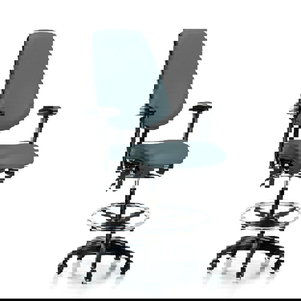 Task Chair: Vinyl, Colonial Blue