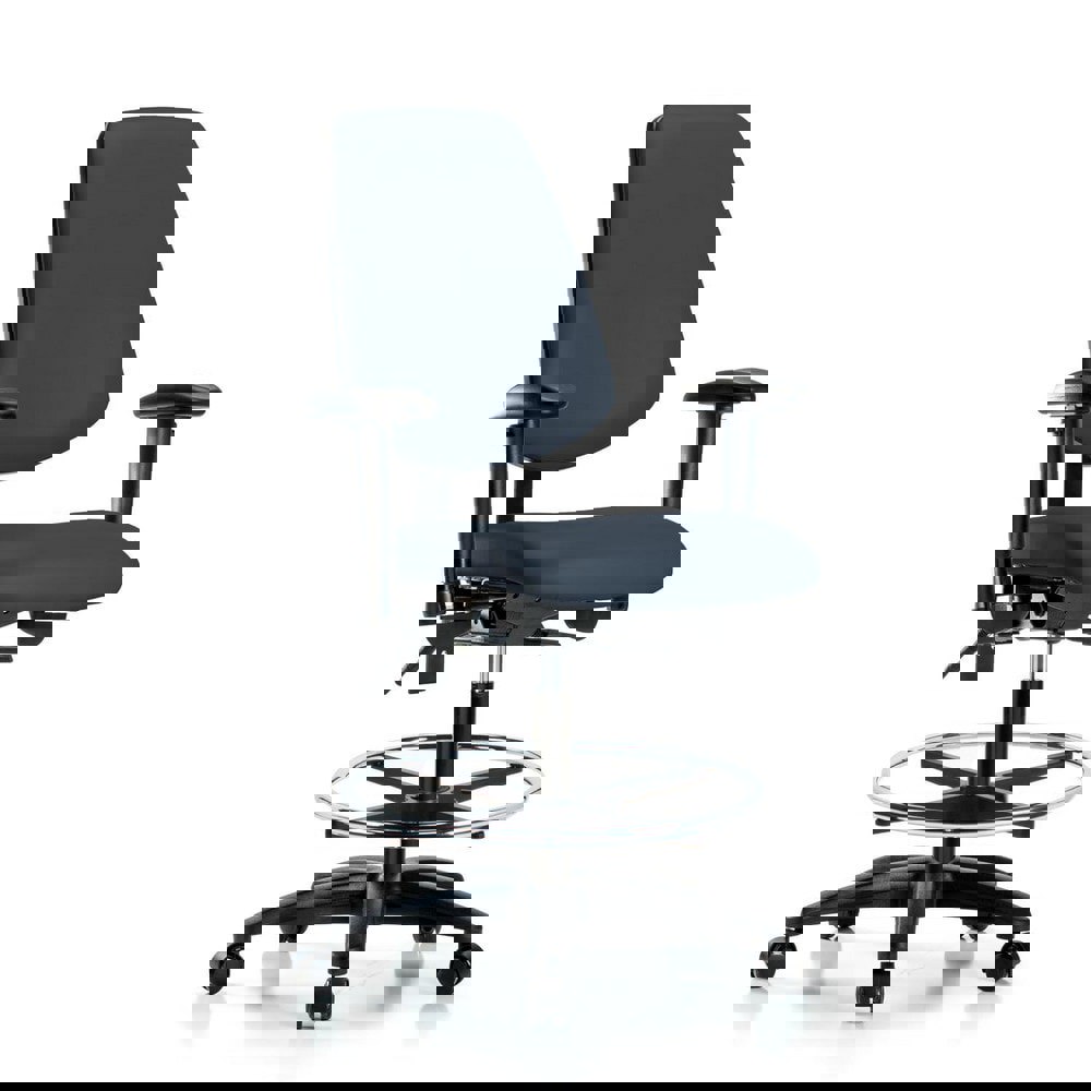 Task Chair: Vinyl, Imperial Blue