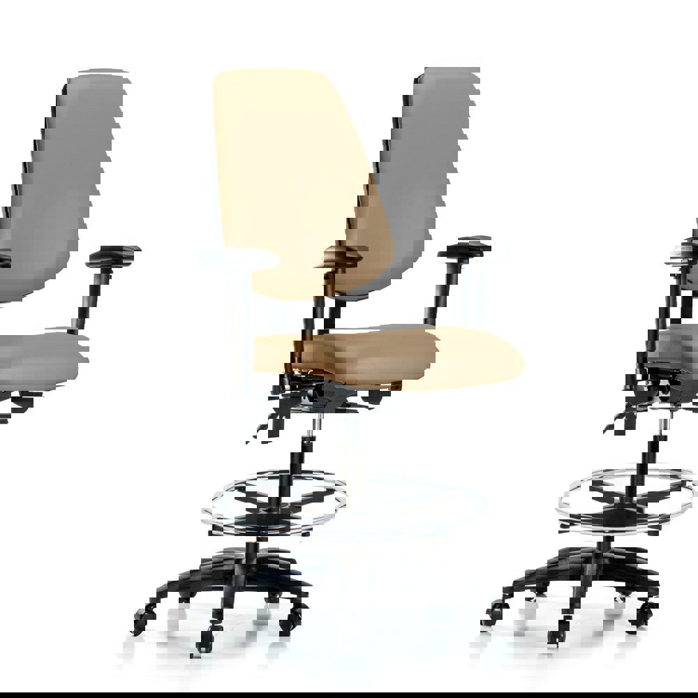 Task Chair: Vinyl, Taupe