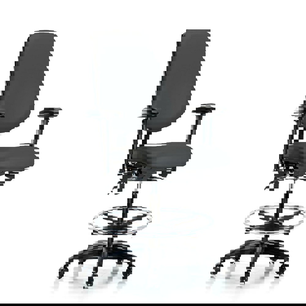 Task Chair: Vinyl, Charcoal