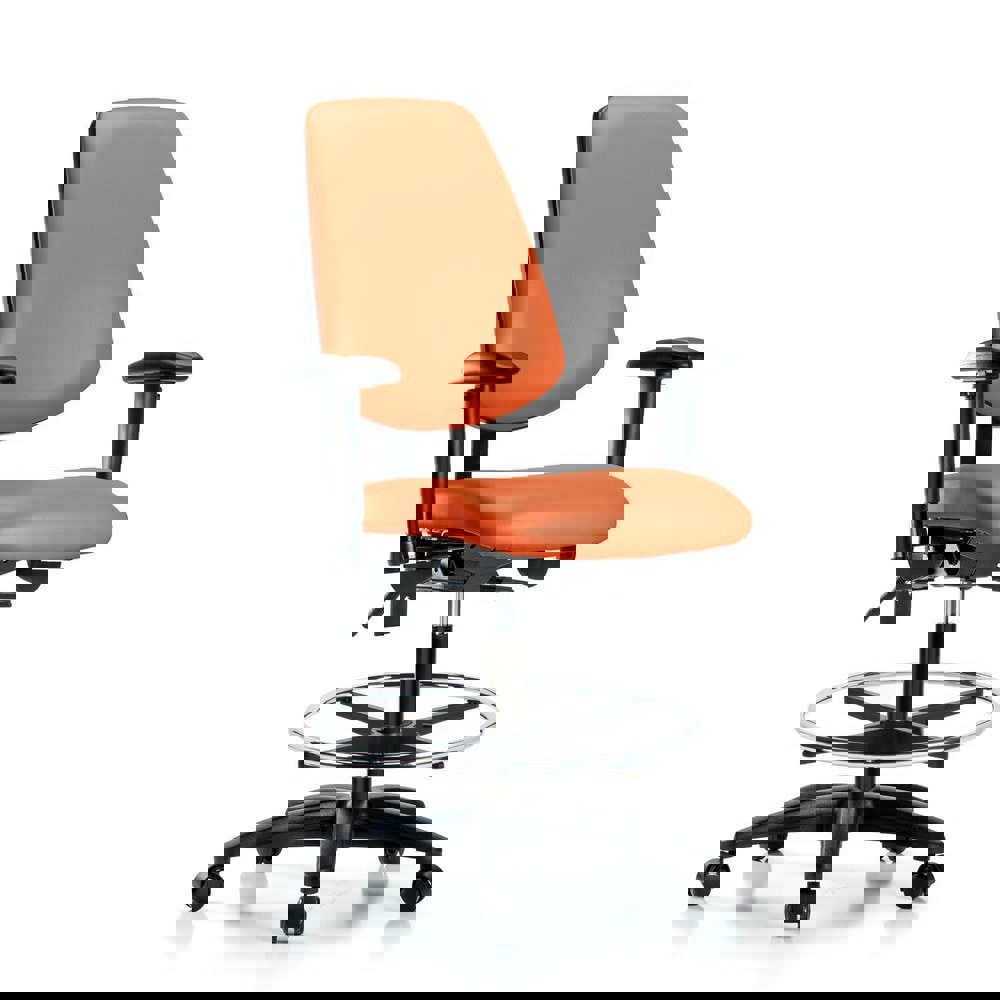 Task Chair: Vinyl, Orange Kist