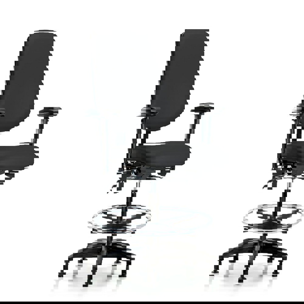 Task Chair: Vinyl, Black