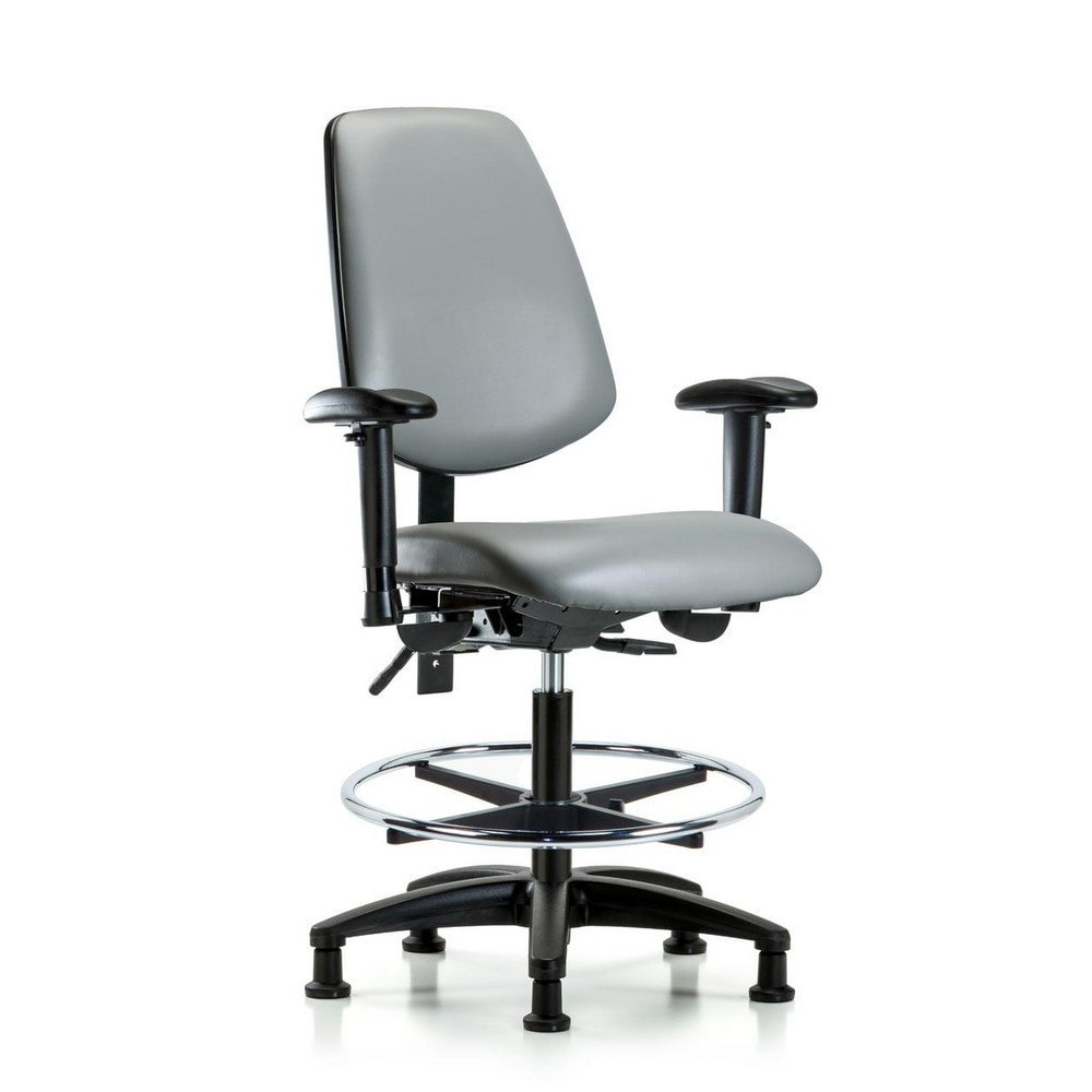 Task Chair: Vinyl, Sterling