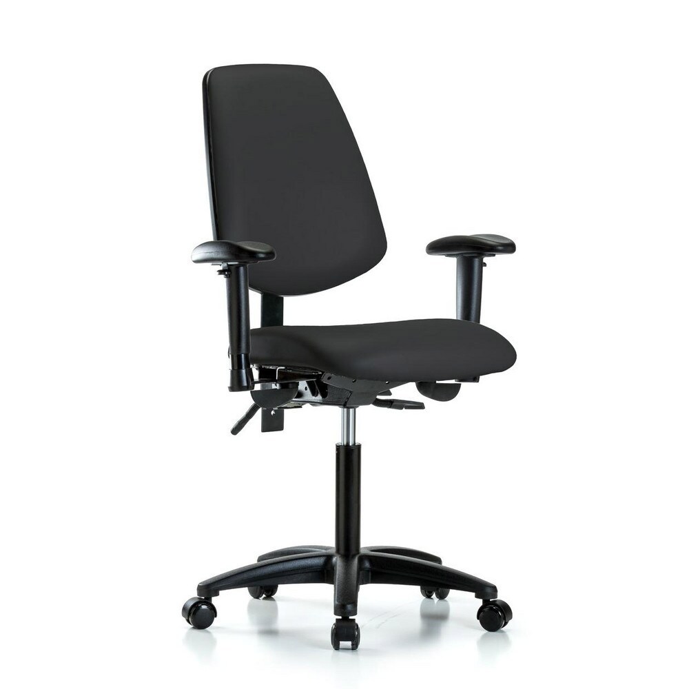 Task Chair: Vinyl, Black