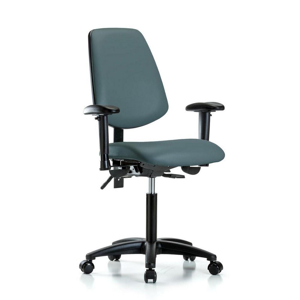 Task Chair: Vinyl, Colonial Blue