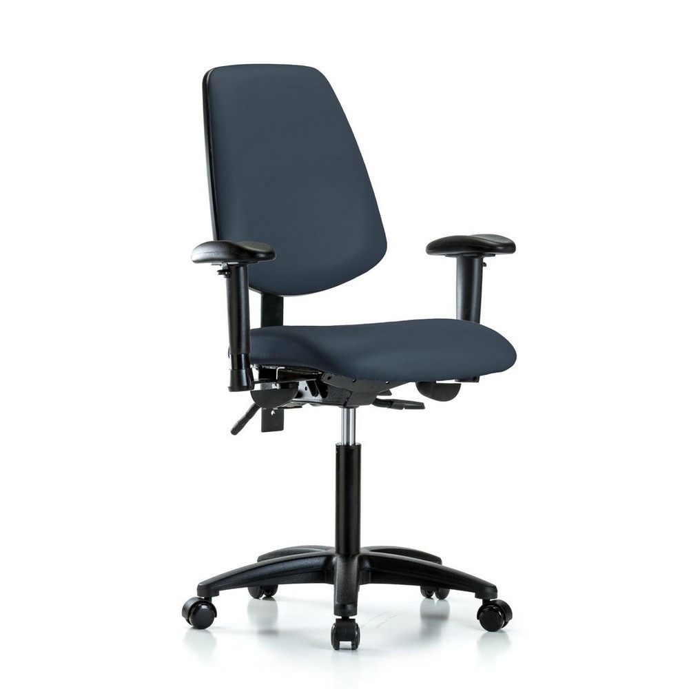 Task Chair: Vinyl, Imperial Blue