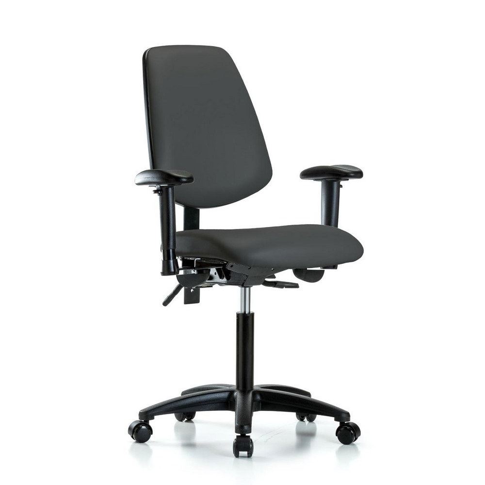 Task Chair: Vinyl, Charcoal